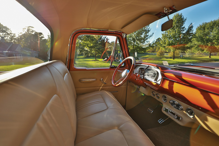 Interior of a 1966 Ford truck
