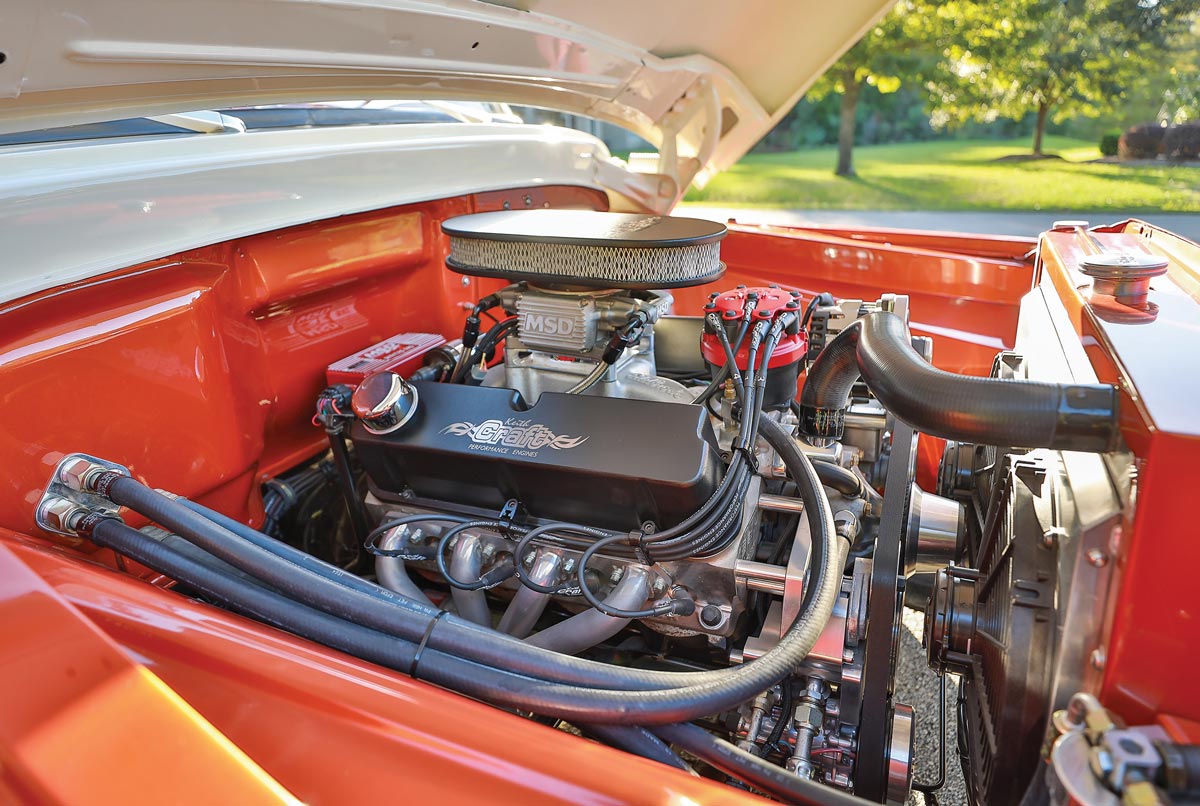 Under the Hood of a 1966 Ford truck