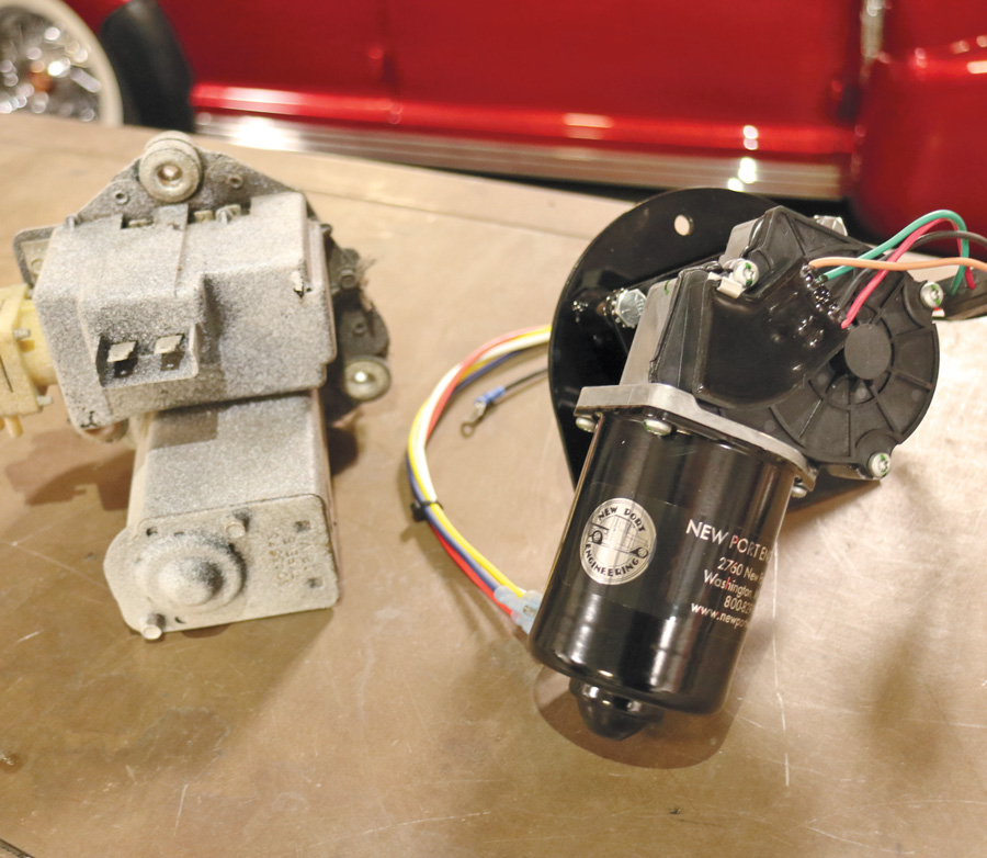 A side-by-side visual comparison of the OE vacuum drive motor with New Port Engineering’s Clean Drive