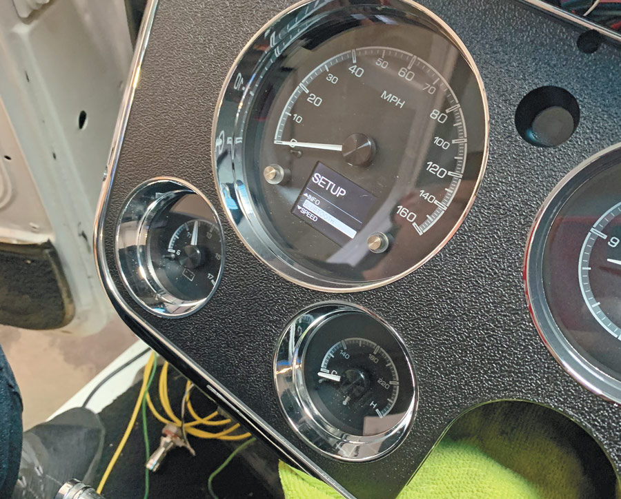 Speedometer and wires