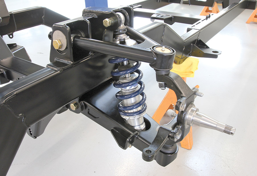 View of the coilover