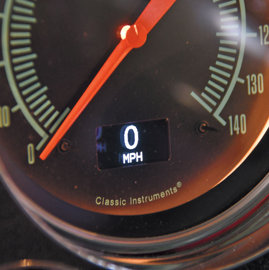 Numerical speed display