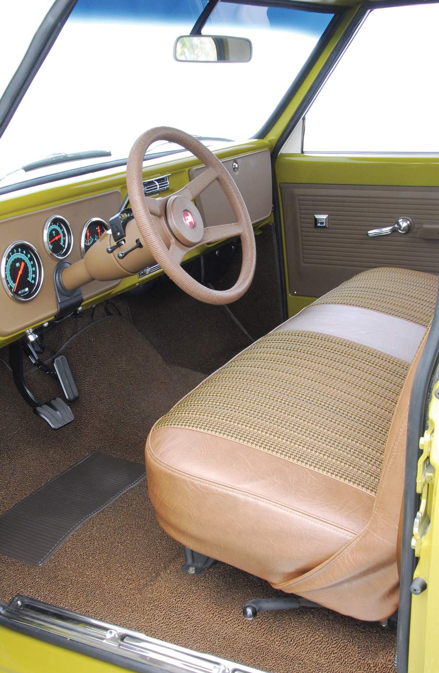 Interior in a 1967 GMC