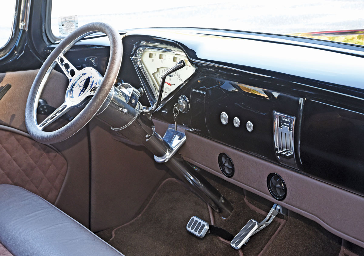 Dashboard of a 1955 Chevy Cameo