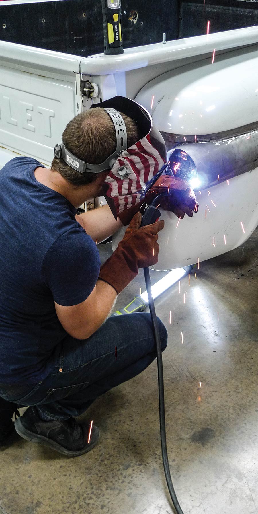 Hart satisfied with fitment and proceeding with the final welding