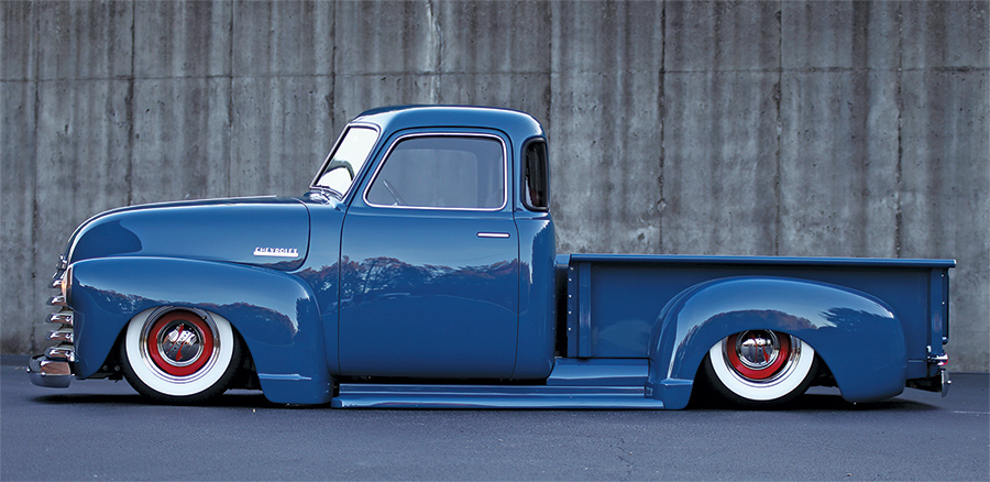 view of 1949 Chevy 3100 side profile