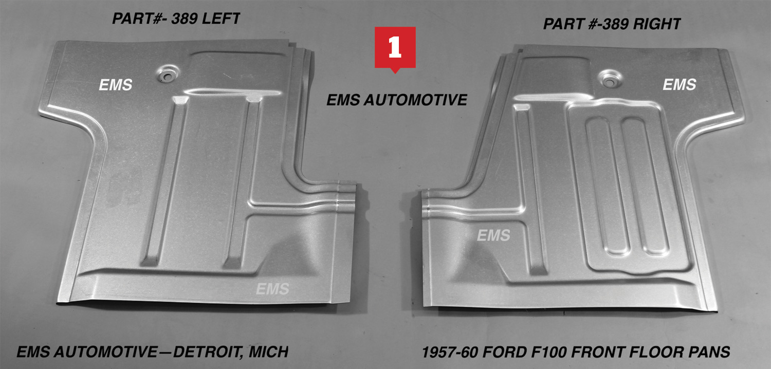 EMS automotive front Ford F100 floor pans