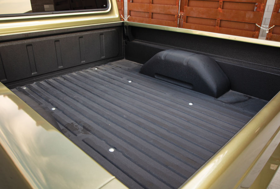 1972 F-100 lined truck bed