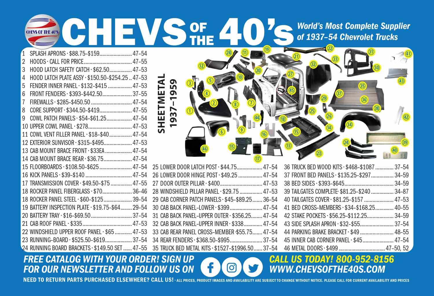 Chevs of the 40s Advertisement
