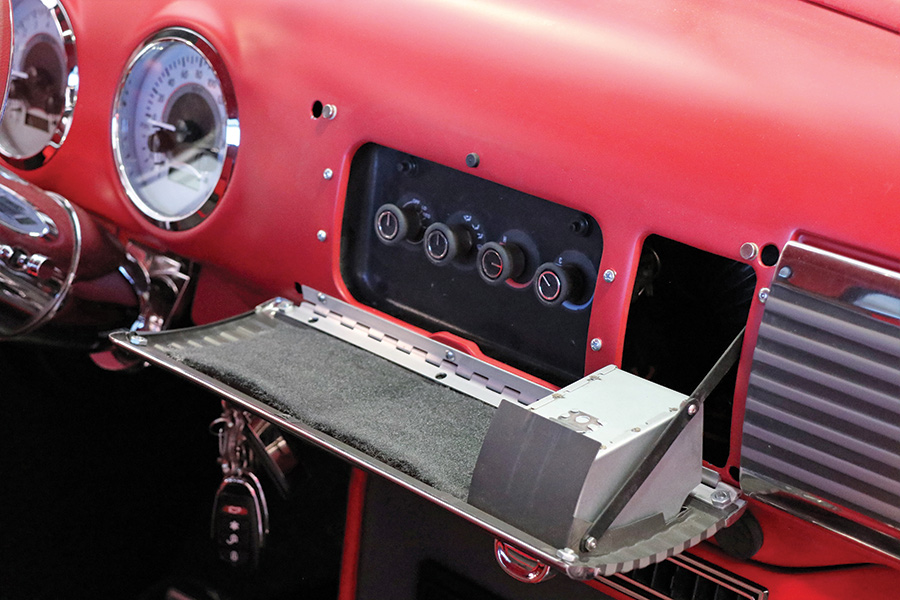 bolt-in kit allowing the speaker grille to fully open