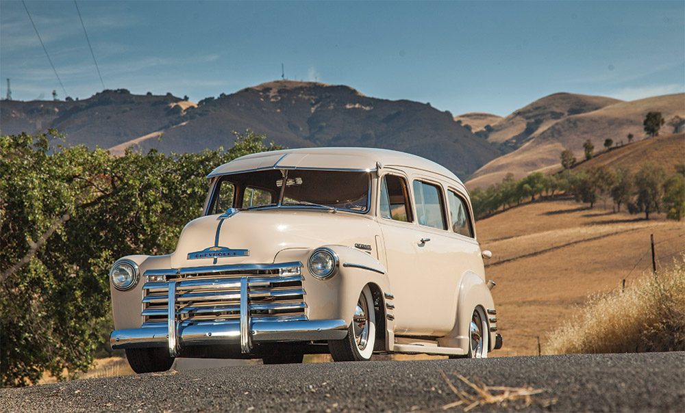 Robert Gallery’s 1949 Chevy Suburban on the road