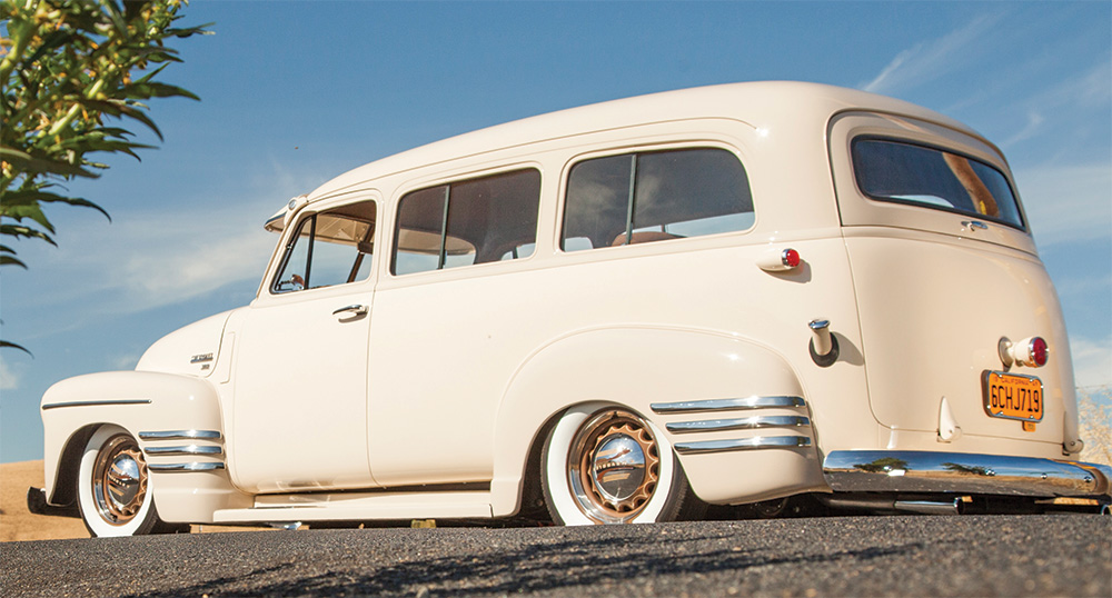 Robert Gallery’s 1949 Chevy Suburban side profile