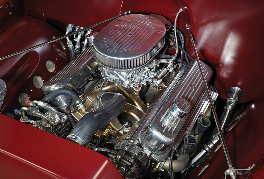 1953 Chevy Five-Window engine closeup