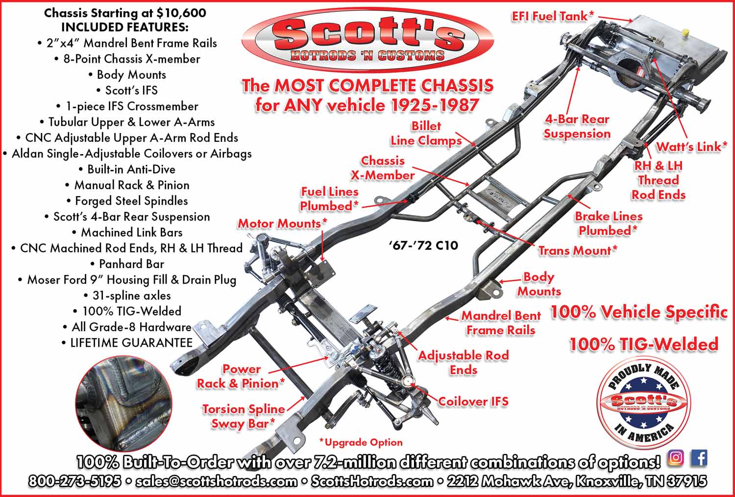 Scott's Hotrods 'N' Customs Advertisement