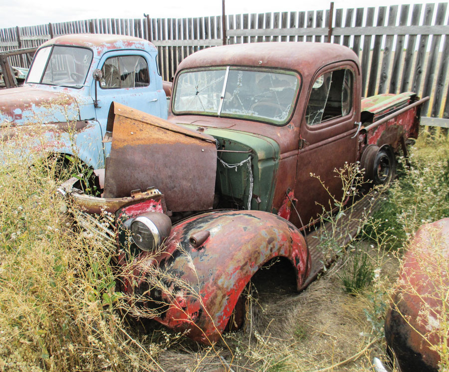 2: “In the weeds” is of course a good look for a 1940 Chevy pickup