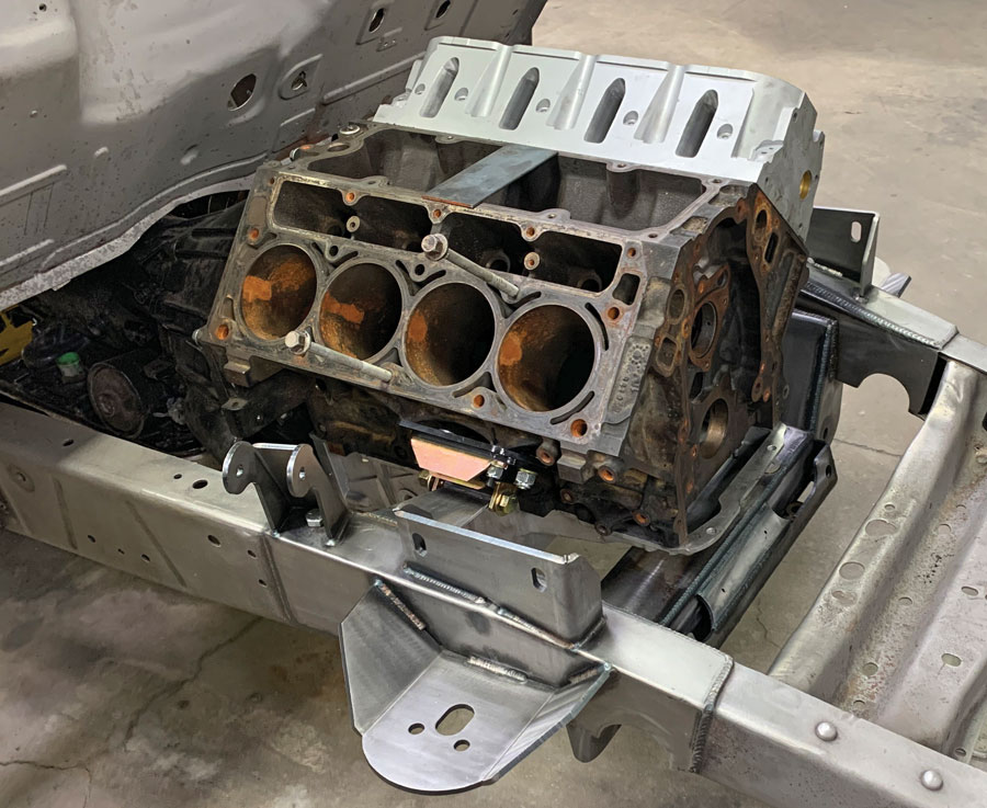 Car engine closeup