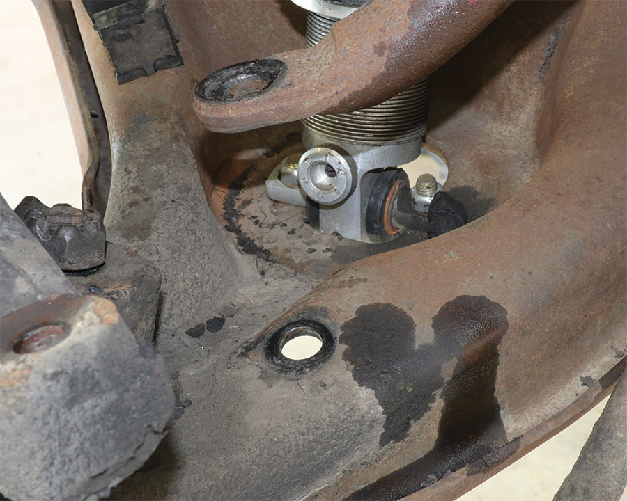 Tie-rod ends and sway bar links disconnected