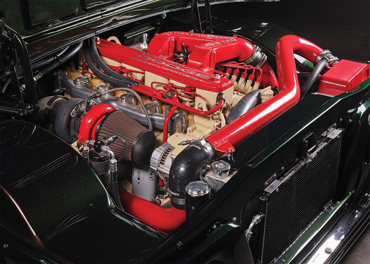 Dodge Sweptline Dualie engine closeup