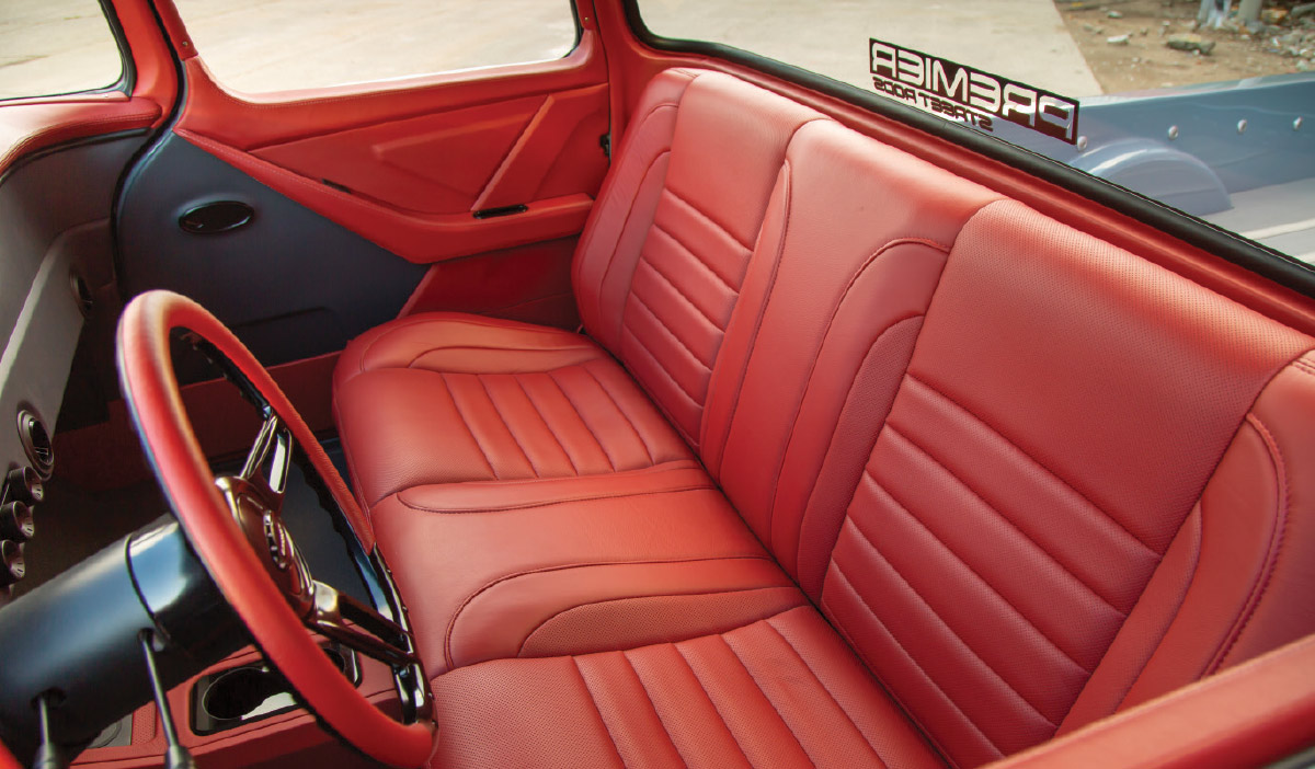 Red leather seats