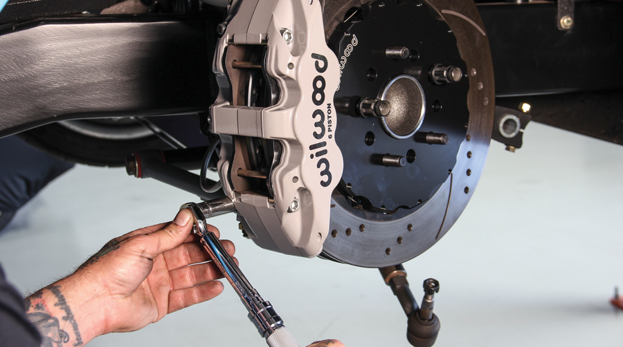 placing the Wilwood calipers