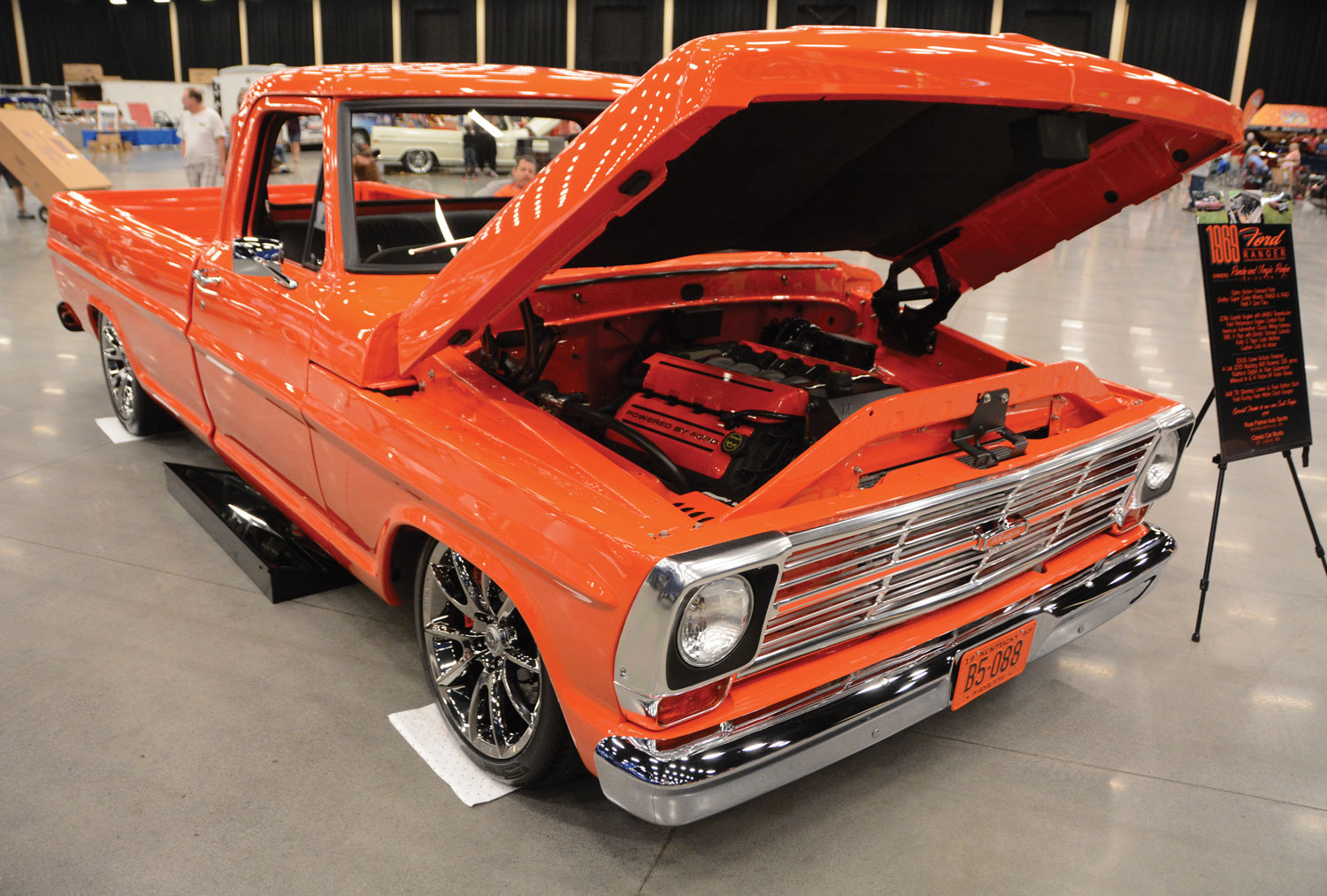 Orange F-100 inside