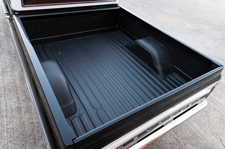 1971 Chevy bed of truck interior view