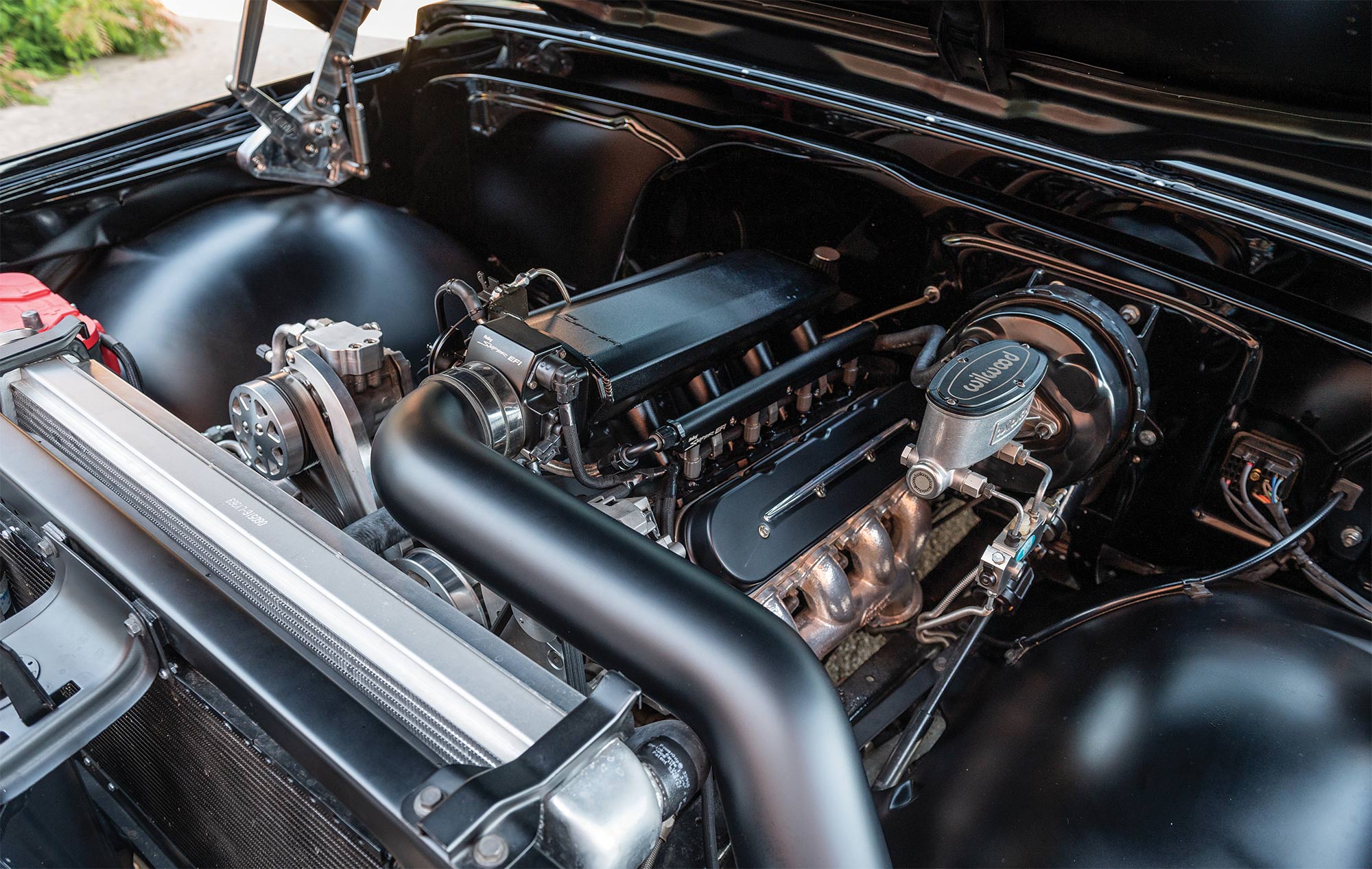 1971 Chevy engine close up