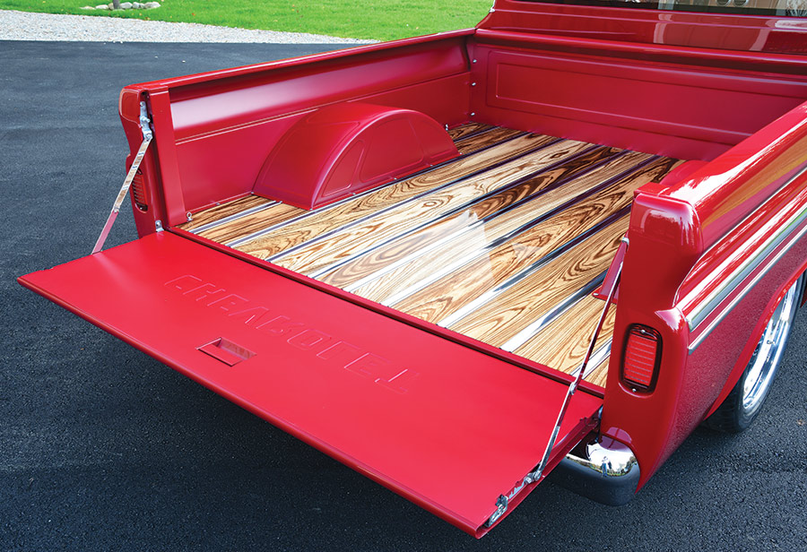 1965 Chevy C10 bed of truck with wood interior