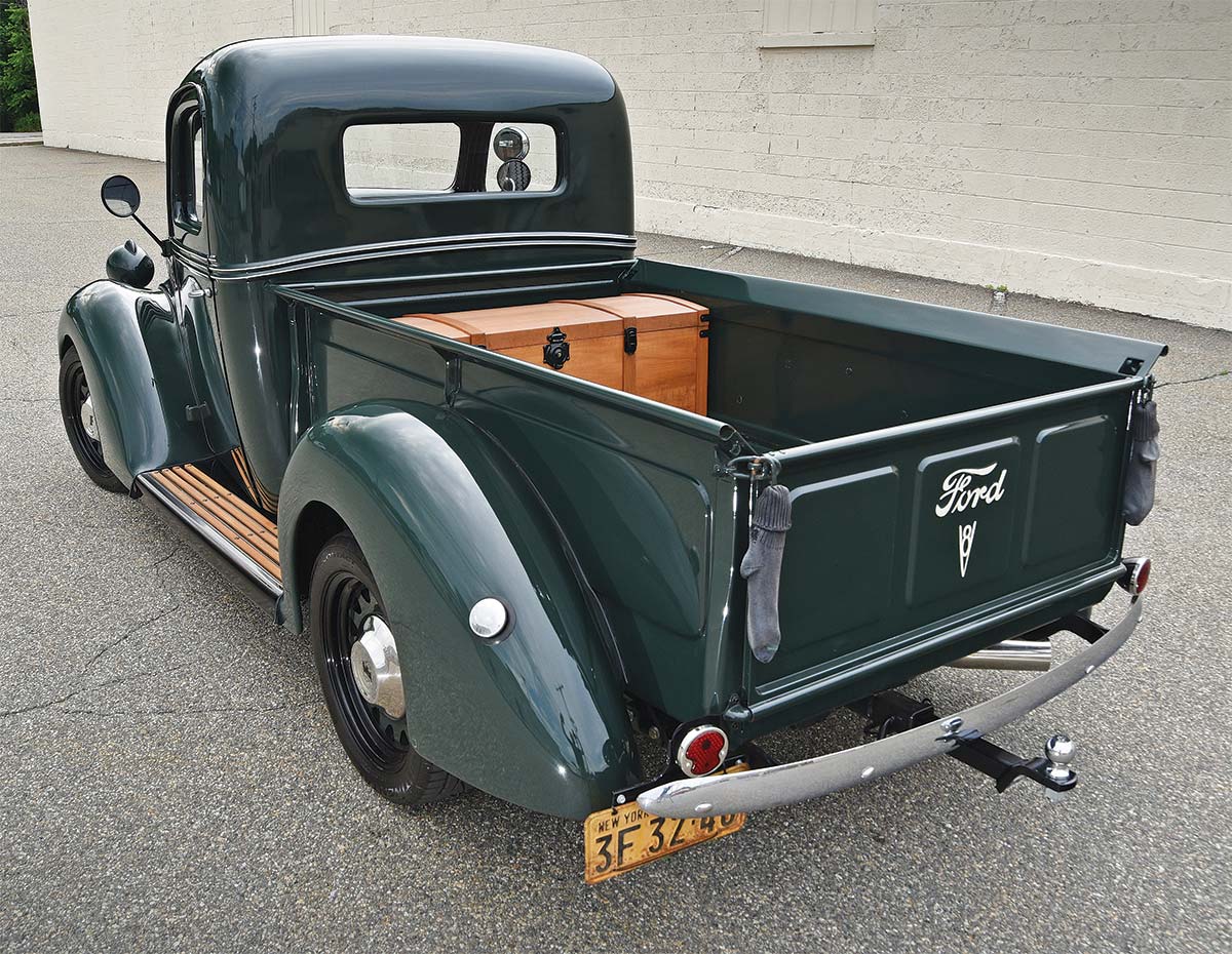 Green 1939 F-1 Truck Back