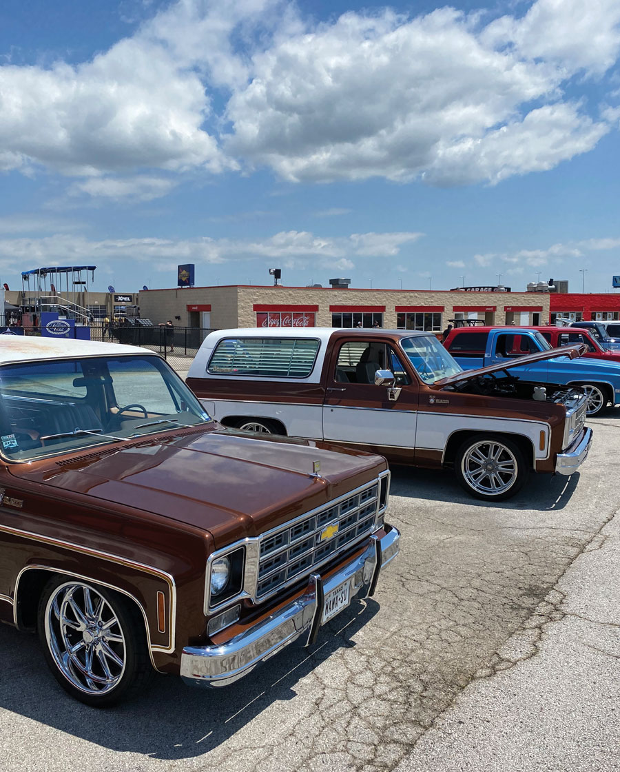 Brown C10s lined up
