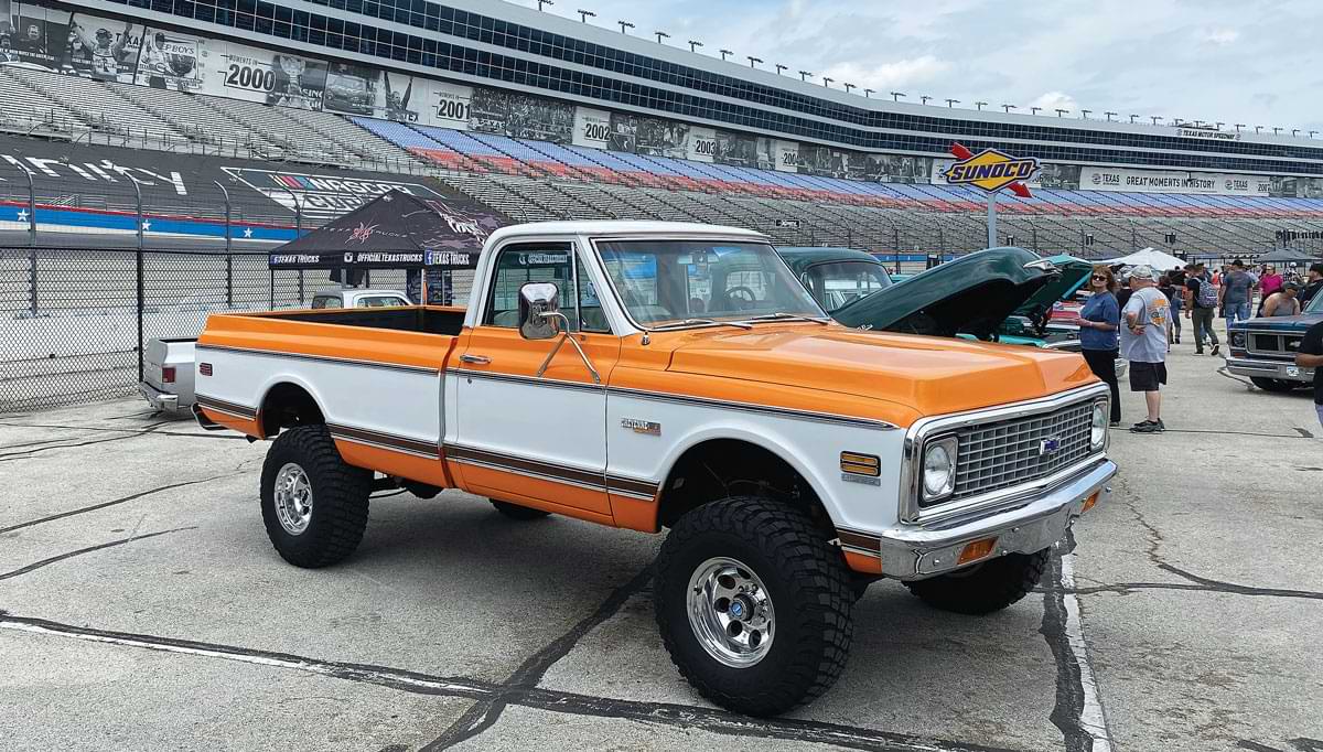Orange and white C10 side view