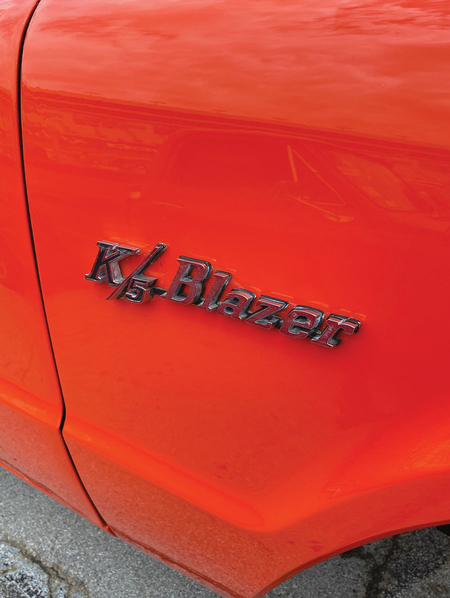 Orange K/5 Blazer typography