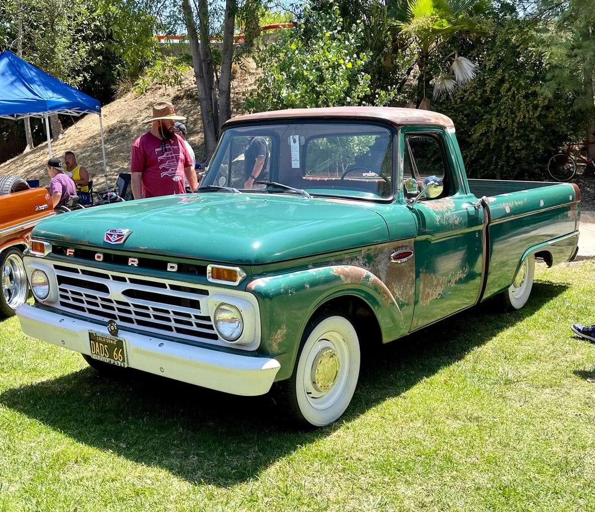 Green F-100 side view