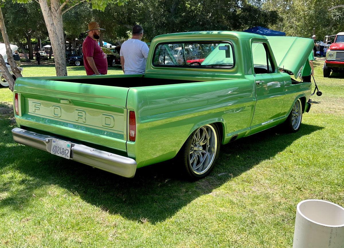Green F-100 back view
