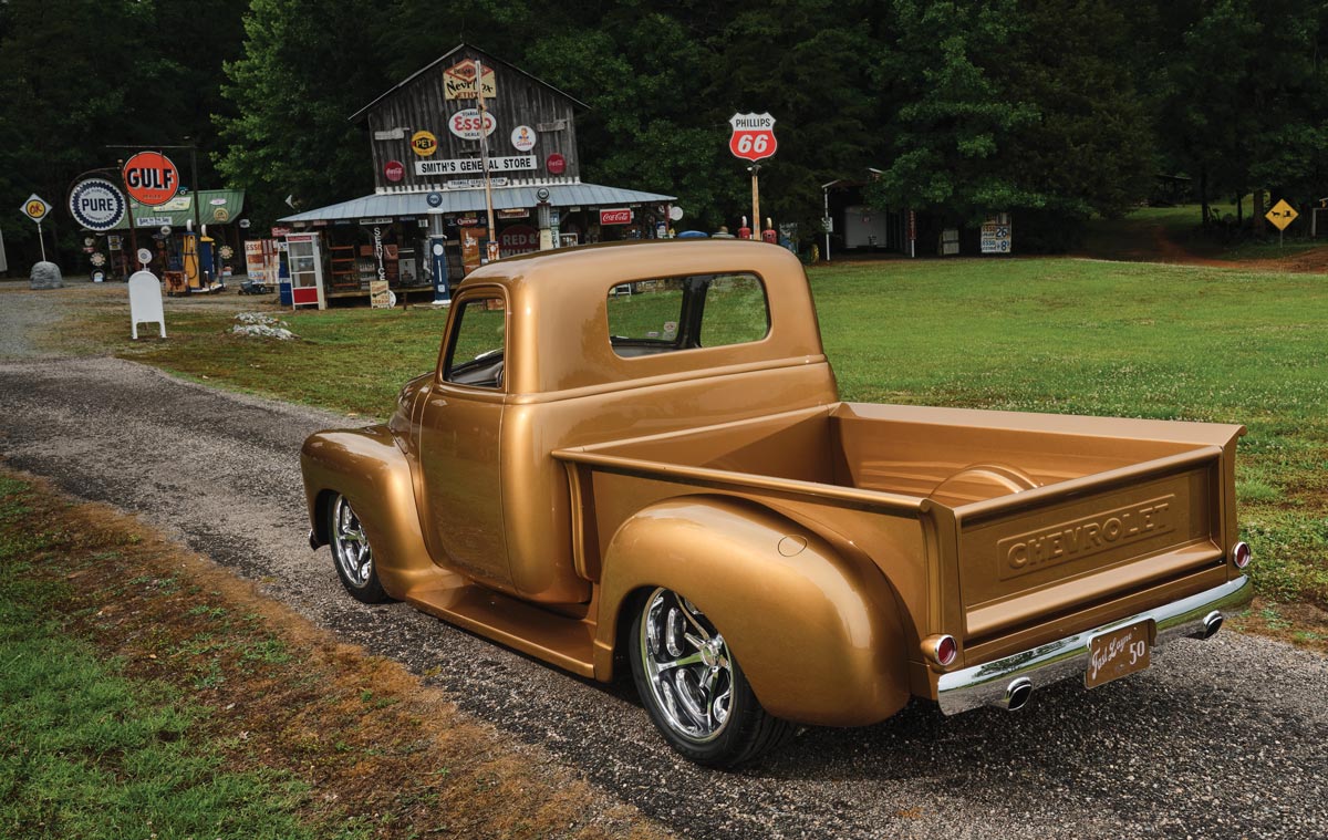 Gold 1950 Chevy Truck