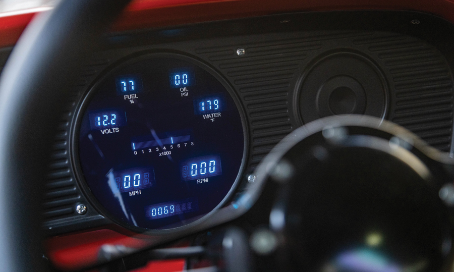 '61 Ford F-100 meters and gauges on dashboard