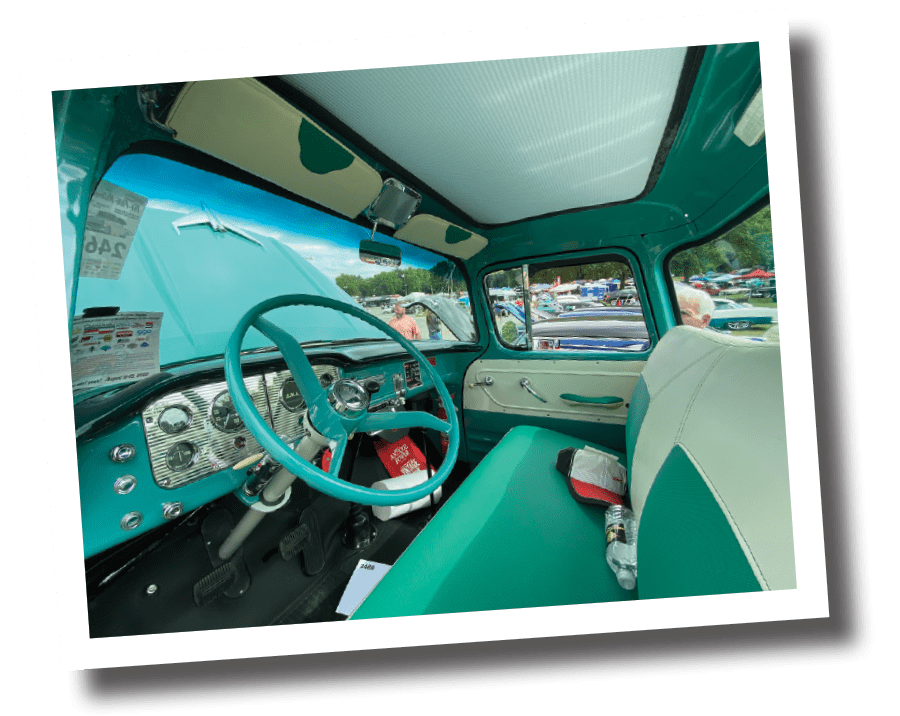 Mint truck interior