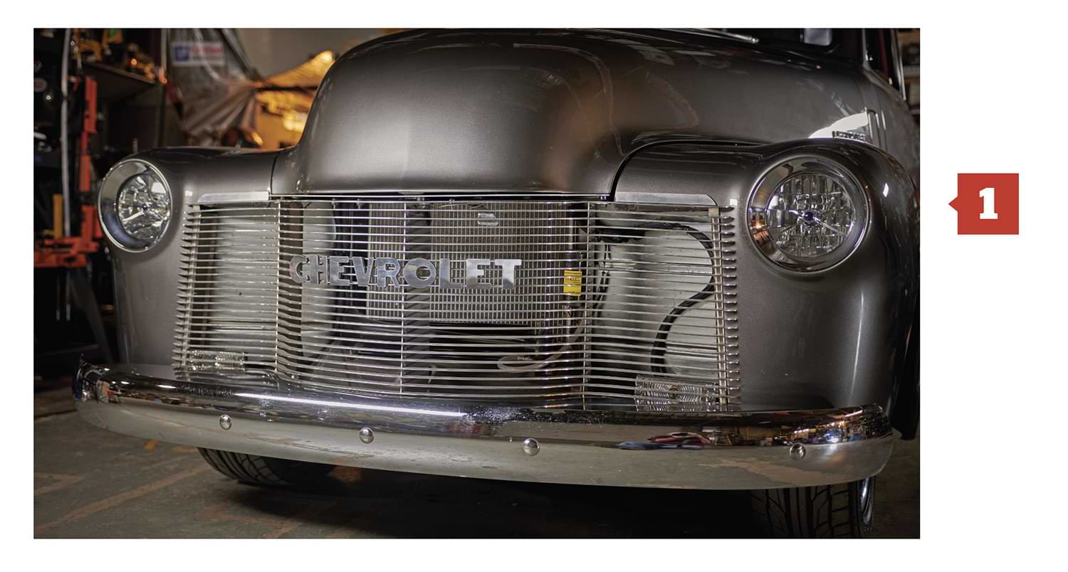 Chevs of the 40’s polished aluminum billet grille