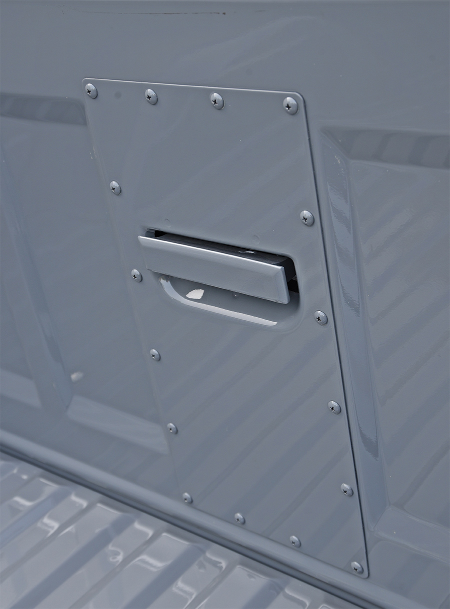 gray C10 trunk side compartment