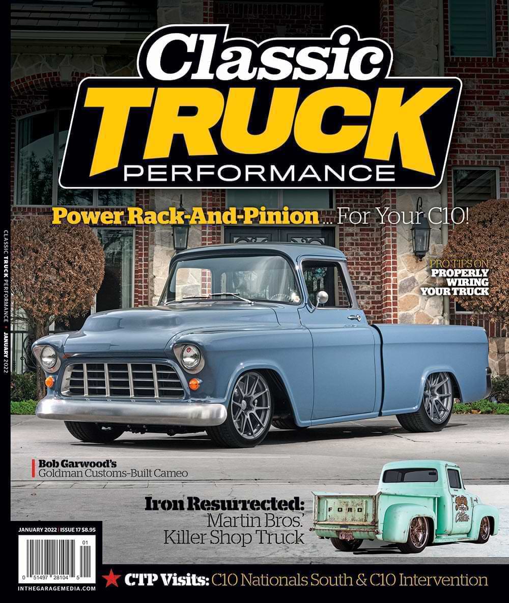January 2022 edition cover of Classic Truck Performance Magazine