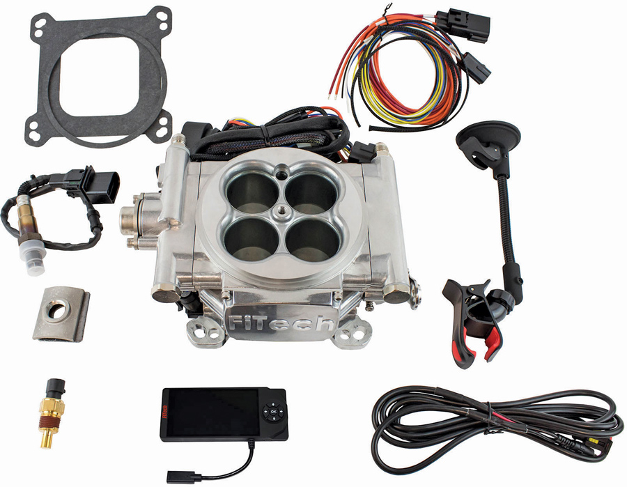 FiTech offers Master Kits that include the EFI system along with an inline fuel pump kit, Force Fuel Kit, tank module, or a new tank with an internal pump.