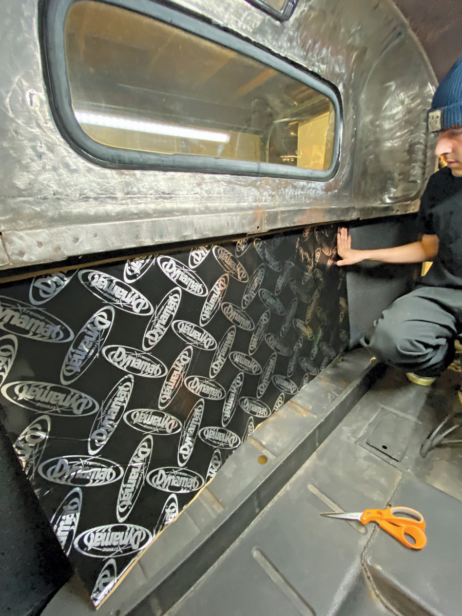 Foil applied to the truck