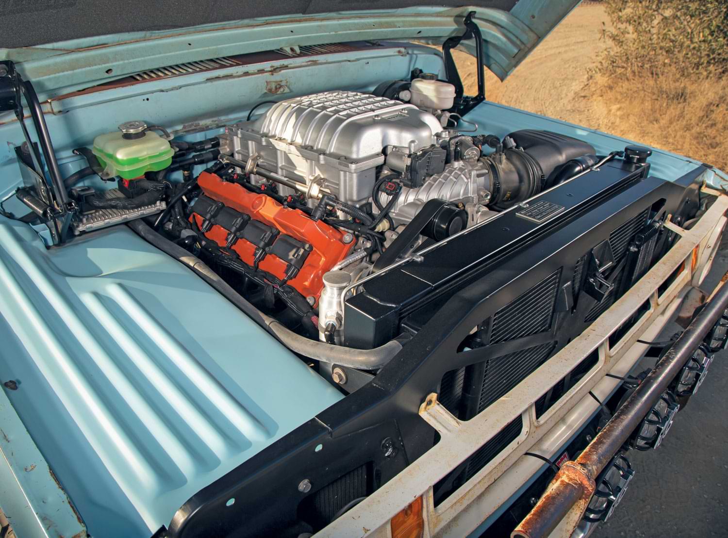 ’68 Dodge W100 Power Wagon engine