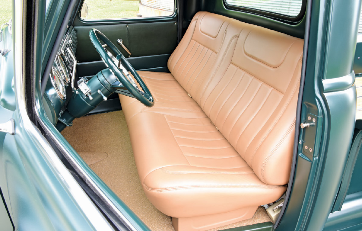 1949 Chevy Hauler's leather seats