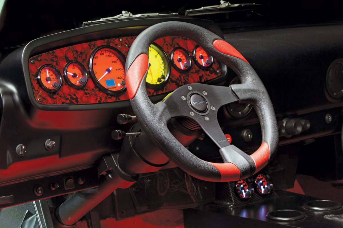 '67 Dodge Sweptline's steering wheel