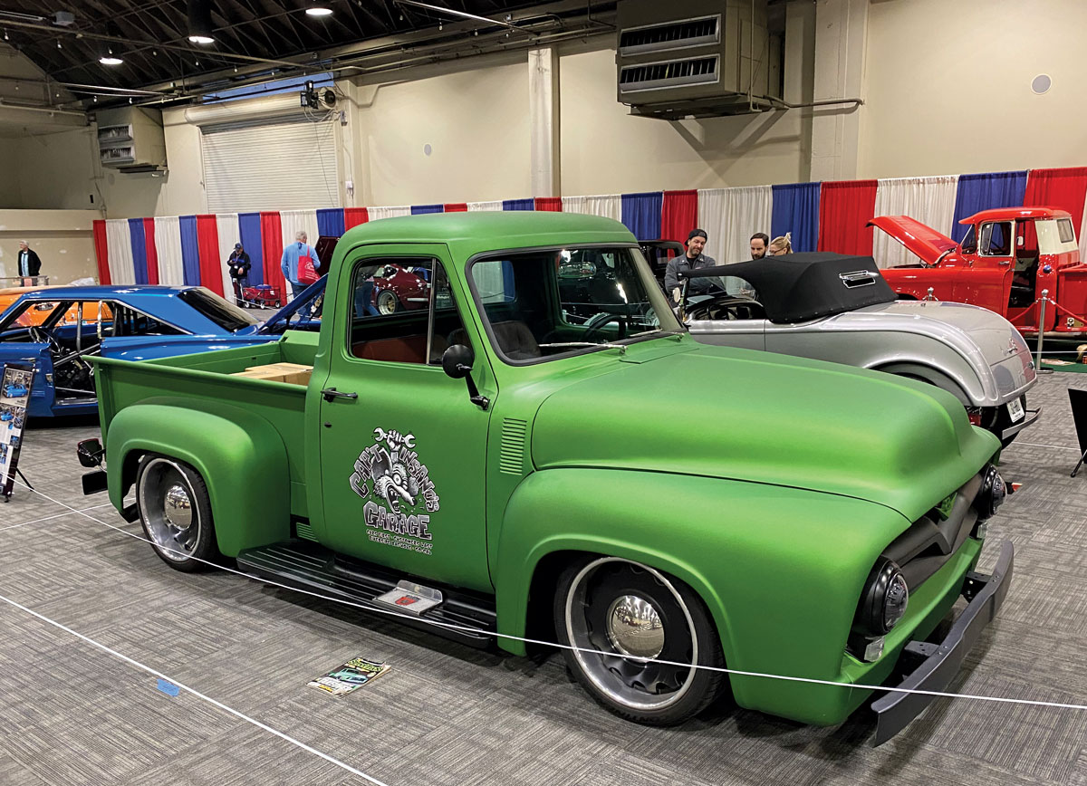 Matte green truck