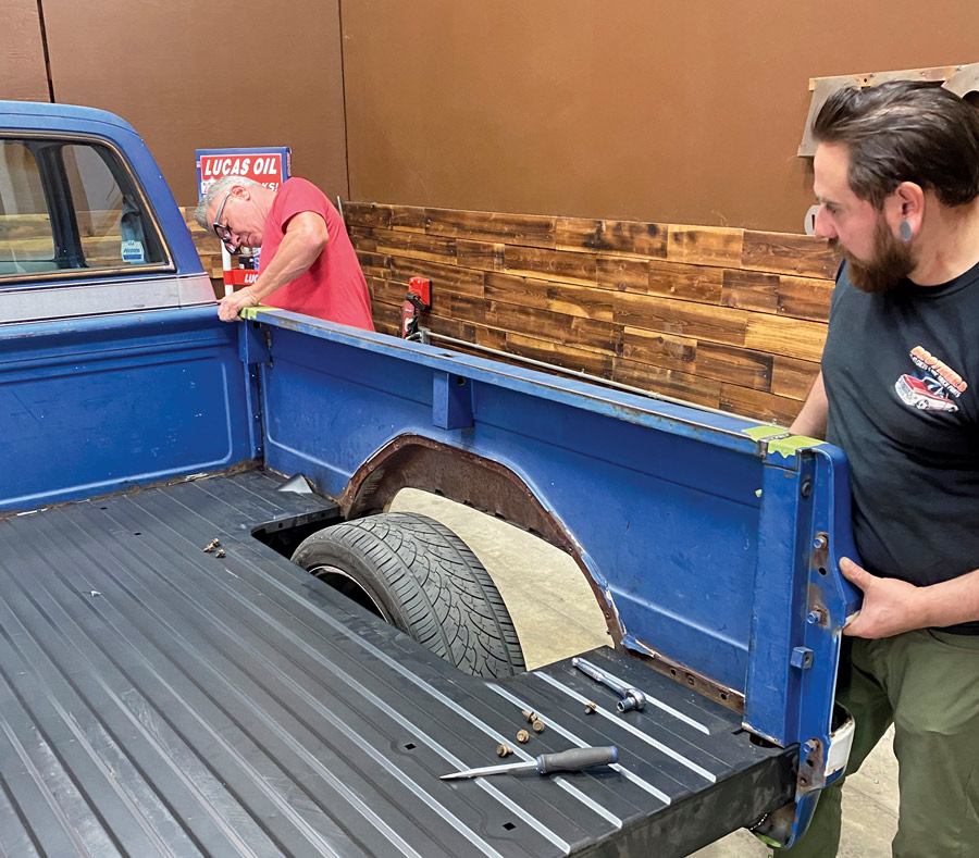 When it comes to the bedsides and inner wheelwells, you can go about that in one of two ways: attach the bedsides first and slide the wheelwells in place, or …