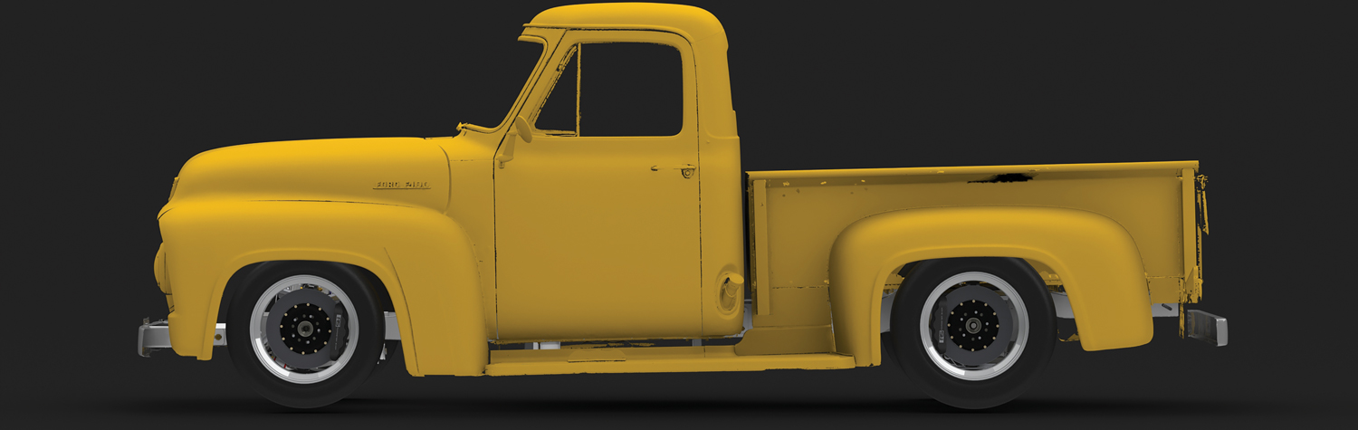 Yellow ’55 Ford F-100