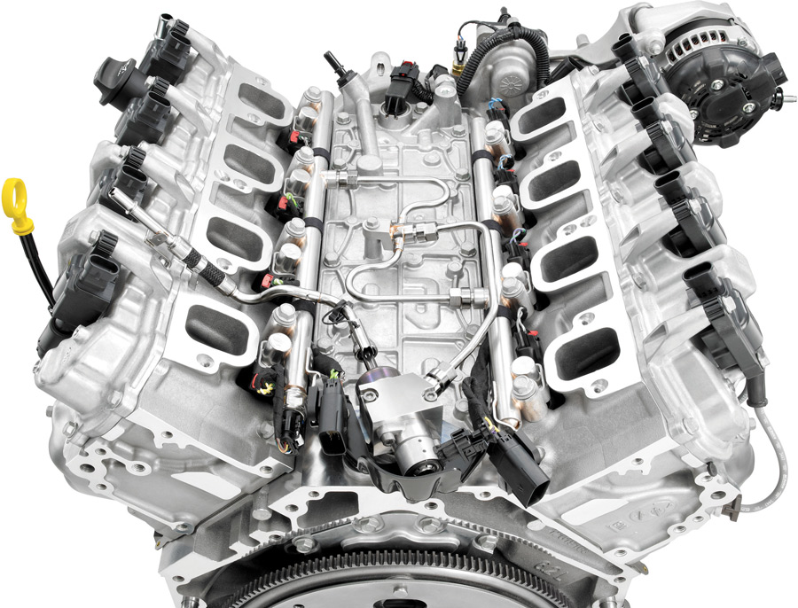 direct injection system connected to engine