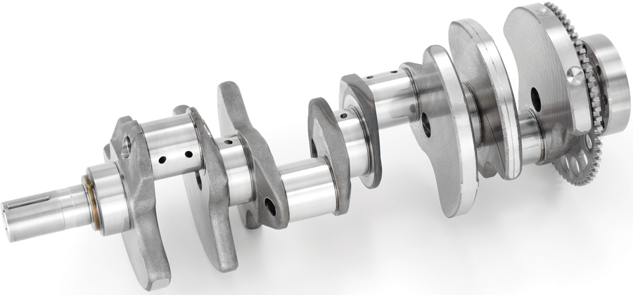A forged steel crankshaft with a 3.622-inch stroke
